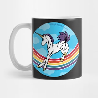 Rainbow Unicorn v9 — Dancing Uniquorn Illustration series Mug